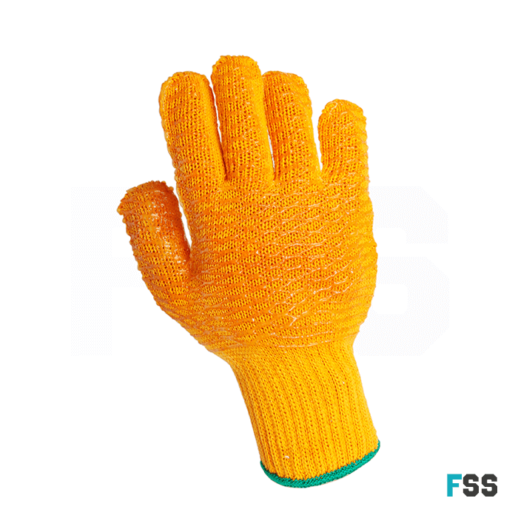 Yellow Criss Cross glove