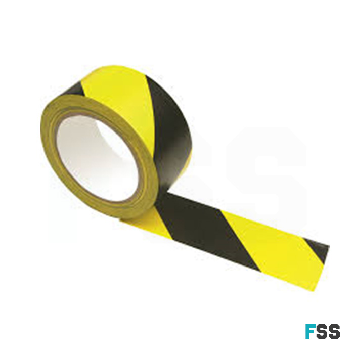 Black and Yellow Hazard tape