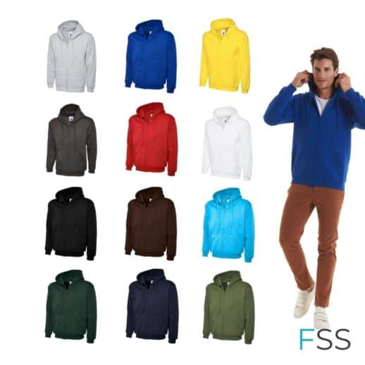UC504 classic full zip hoodie