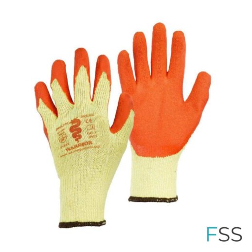 Warrior Orange Latex Gloves