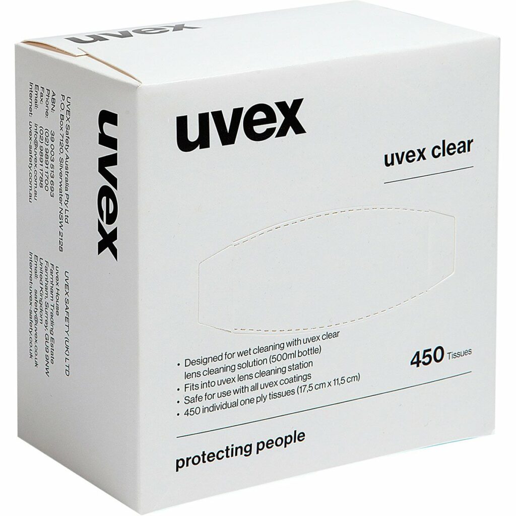 Uvex Cleaning Tissues - Pk (450)