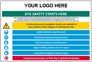 Site Safety Starts Here Sign